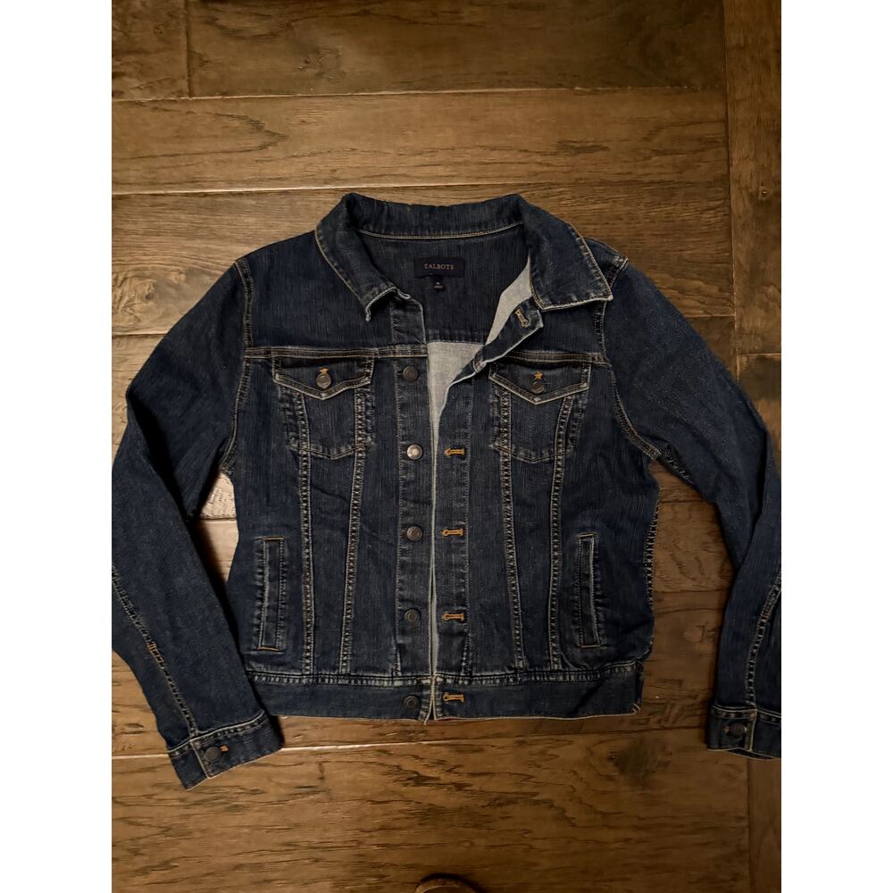 Talbots‎ Women's Classic Denim Jacket - Medium Blue Wash
